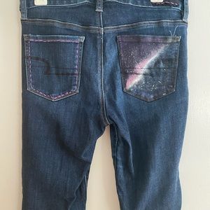 custom painted jeans! galaxy✨